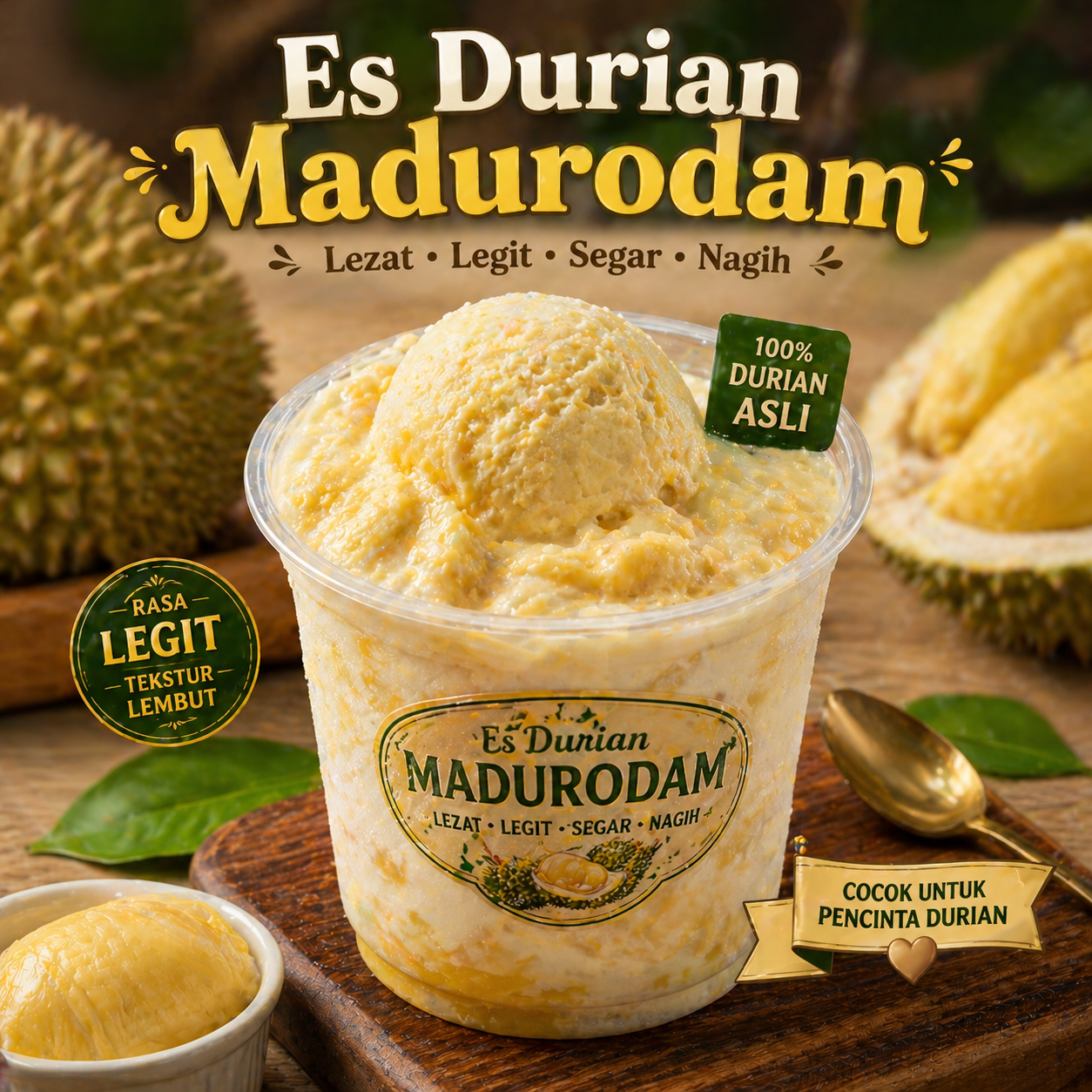 Es Durian Madurodam Kedai Tiga Nyonya